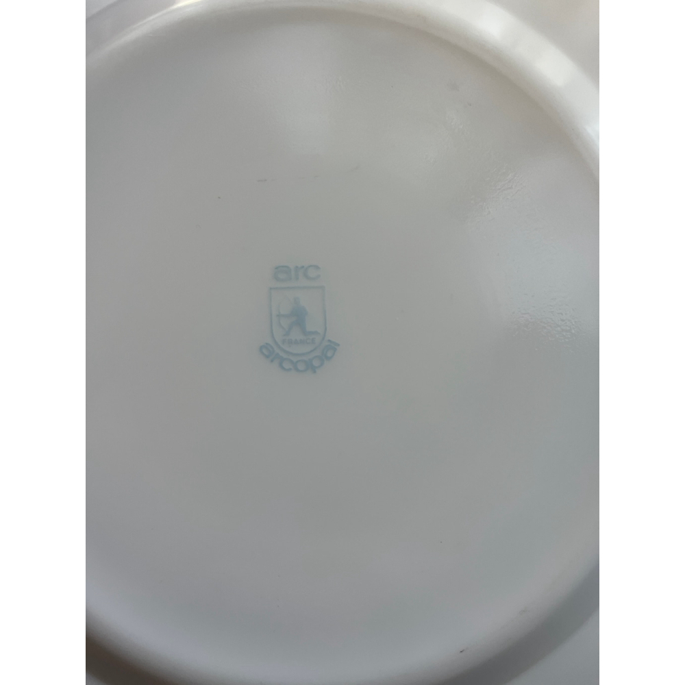 Arcopal White Pink Floral Dinnerware Plate One Size - Picture 3 of 5